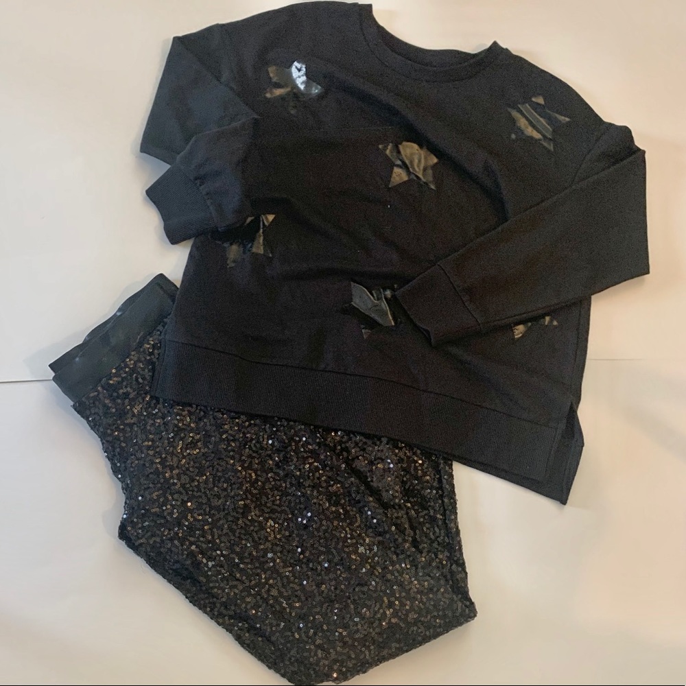 Xersion Black Stars Sweatshirt